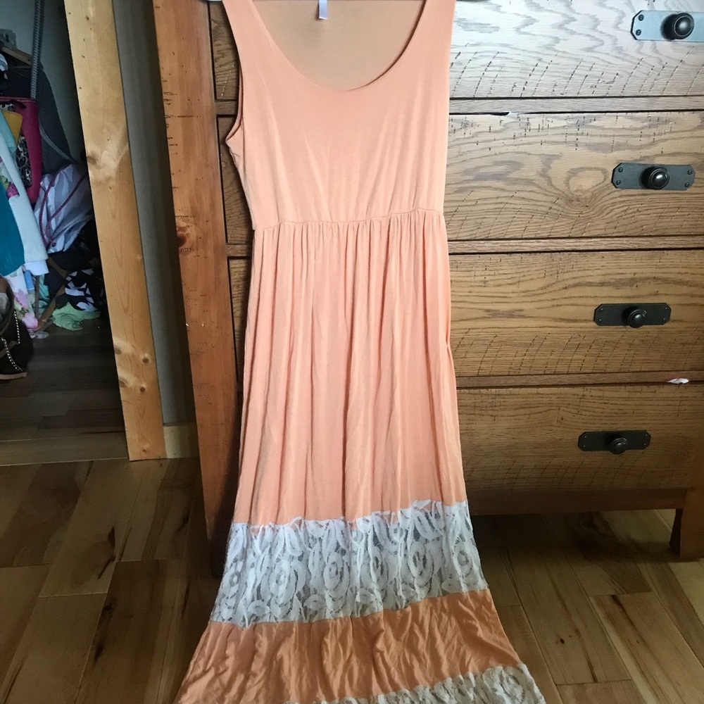 Pink blush maxi dress